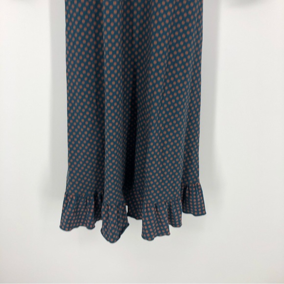 NWT Matilda Jane Reunion Wrap Around Ruffle Dress Size Small 26631D Green Blue - Picture 6 of 8